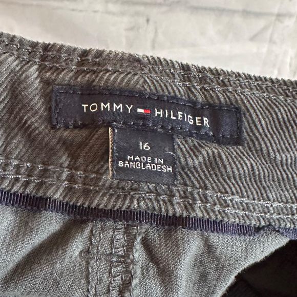 Tommy Hilfiger Women's Gray Corduroy Pants, Size 16, Pre-owned - Picture 4 of 5